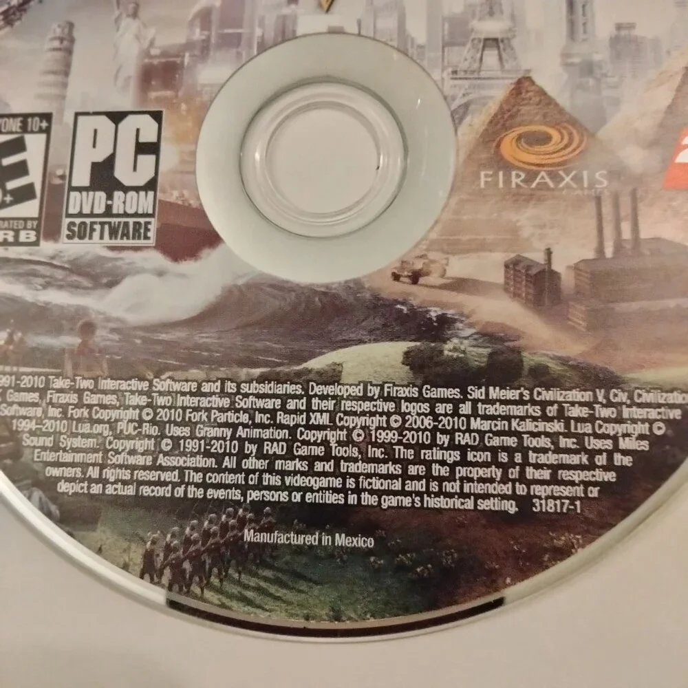 Sid Meiers Civilization V PC DVD Rom Game